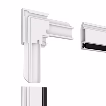 Insektenschutzfenster Alu Fliegengitter anthrazit 130 x 150 cm easyLINE 2, Farbe: Weiß