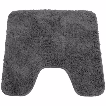 WC Teppich Lasalle 45x50 cm - Badteppich mit Ausschnitt, Farbe: Grau