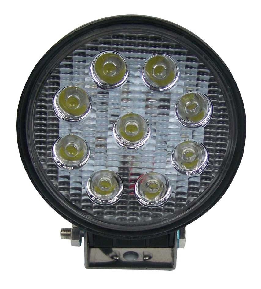 LED-Arbeitsscheinwerfer, 12V, 9x3W, 1500 Lumen, schwenkbar
