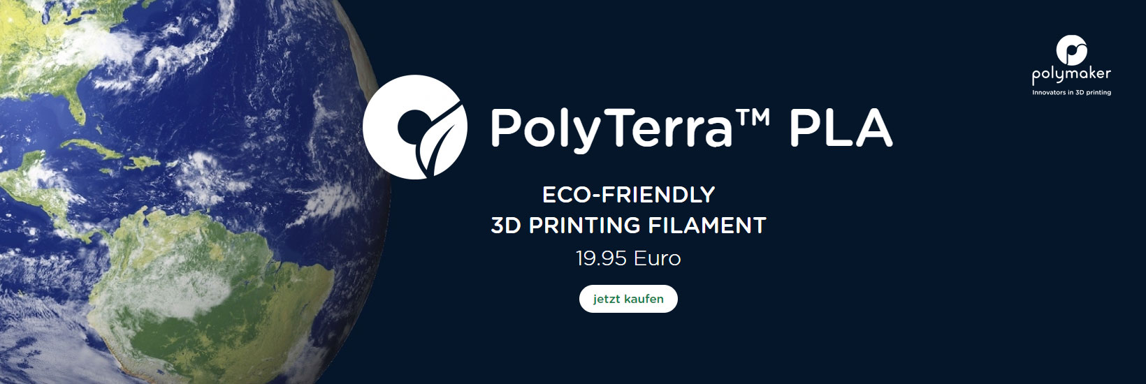 Polymaker PolyTerra PLA Eco Friendly 3D Printing Filament