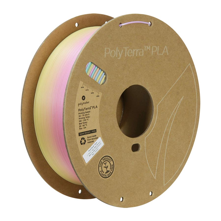 Polymaker PolyTerra Gradient PLA Pastel Rainbow 