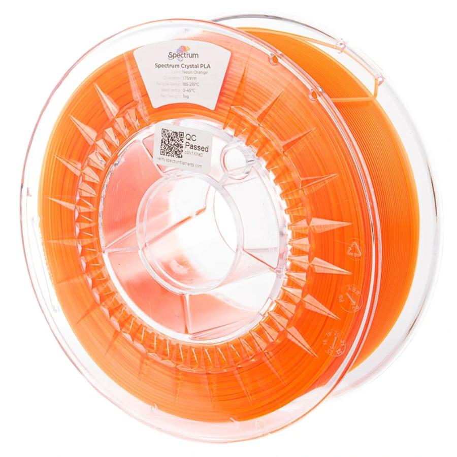 Spectrum Filament PLA Crystal neon orange