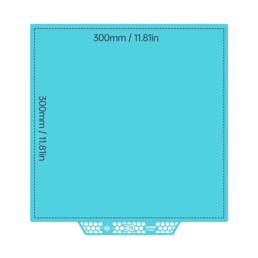 Placa De Construção Biqu Cryogrip Pro Glacier 356x356mm Para Voron 350