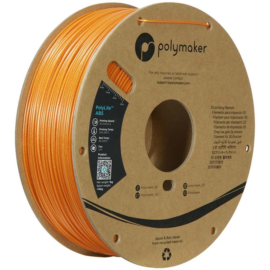 Polymaker PolyLite ABS Galaxy Orange