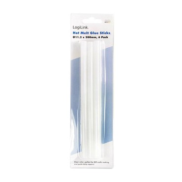 LogiLink Hot Melt Glue Sticks, 6 pieces, 11.2x200mm