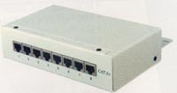Cat. 6 Patch Panel 8x RJ-45 / Mounted Box