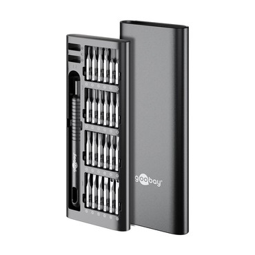 Goobay Screwdriver Set with 48-Piece Precision Bit Set