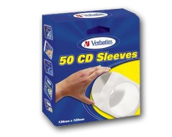 CD/DVD Papierhüllen Verbatim 49992 (50 Stück)