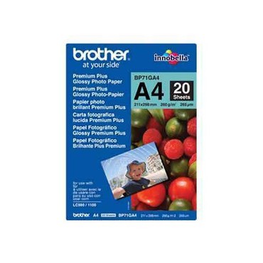 Brother BP71GA4 Premium Plus Glossy Photo-Papier