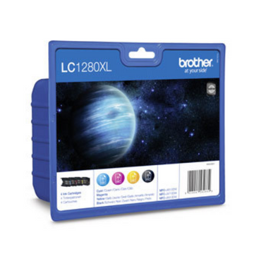 Tintenpatrone Brother LC1280XLVALBPDR Multipack cmybk / 1200 Seiten