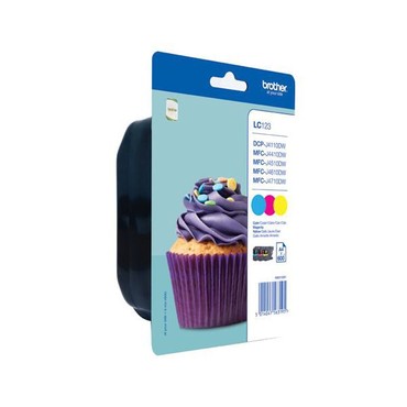Tintenpatrone Brother LC-123C Valuepack (BK/C/M/Y) / je 600 Seiten