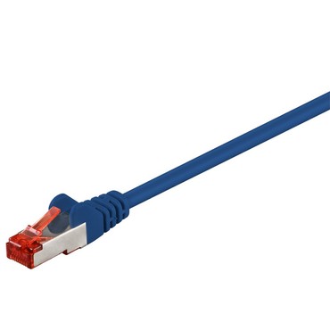 Patchkabel S/FTP (PiMf) Cat.6 blau 1m