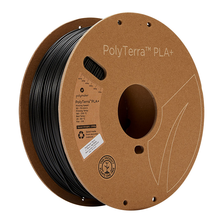 Polymaker PolyTerra PLA+ schwarz