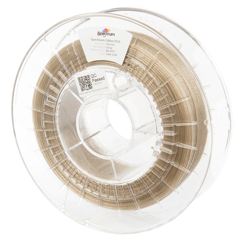 Spectrum PLA Glitter CLEAR GOLD 1.75 mm 500g
