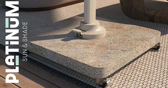 Sonnenschirmständer Venezia Beige Nahaufnahme