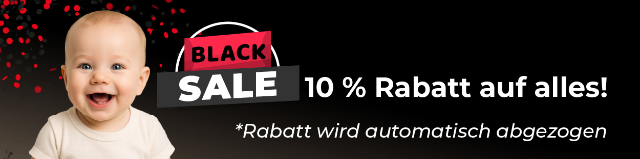 BLACK SALE - Jetzt 10% auf alle Artikel sparen! Rabatt wird automatisch abgezogen.