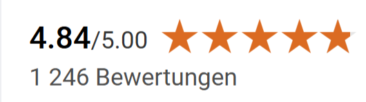 über +1.000 zufriedene Bewertungen