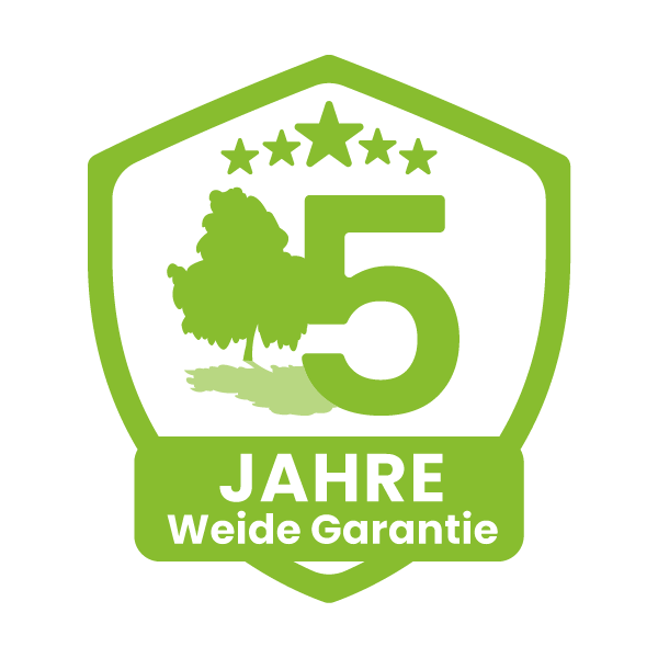5 Jahre Garantie auf Weide Pergolen
