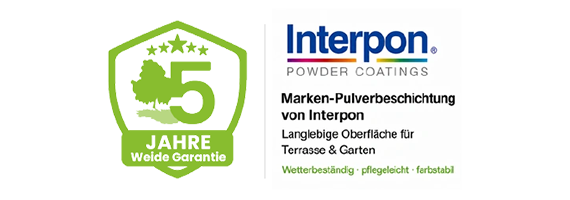 5 Jahre Weide Garantie Logo und TÜV zertifiziert Logo