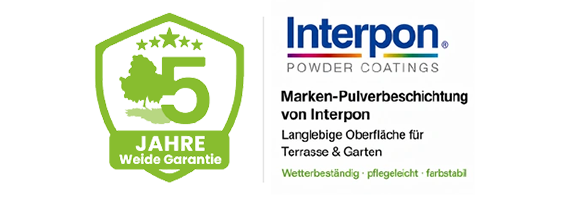 5 Jahre Weide Garantie Logo und TÜV zertifiziert Logo