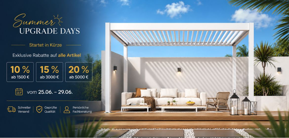 Summer Upgrade Days - Bis zu 20 % Preisvorteil vom 25.06 bis 29.06.