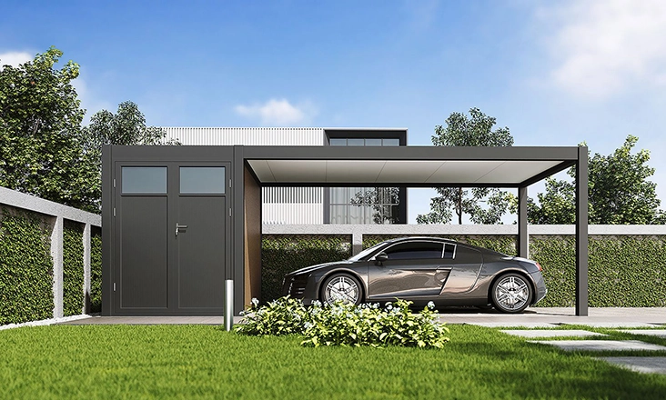 Carport aus Aluminium