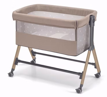 Baby Beistellbett Sempreconte | für 0-9 kg | Braun | 8 Höhen