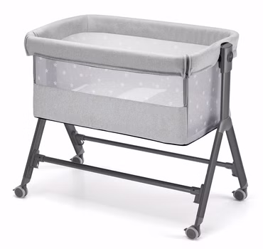 Baby Beistellbett Sempreconte | für 0-9 kg | Grau | 8 Höhen