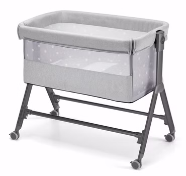 Baby Beistellbett Sempreconte | für 0-9 kg | Grau | 8 Höhen