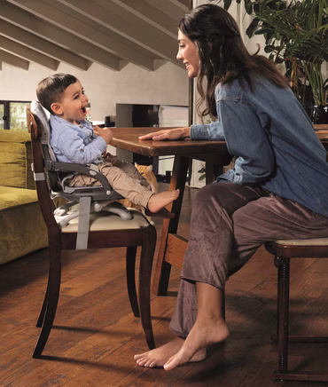 Kinder Sitzerhöhung Smarty Pop | für 6-36 Monate | Grau | 4-fach höhenverstellbar