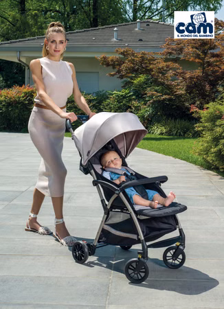 Ultraleichter Cam Giramondo Buggy, Sport-Kinderwagen  im modernen Design – ideal für unterwegs, Reisen und den Stadtalltag rosa