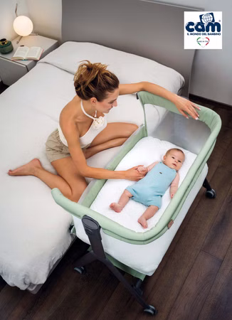 Ergonomische Babymatratze, Topper mit Anti-Plagiozephalie-Seite und 3D-Netzseite