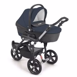 3-in-1 Kombi-Kinderwagen Cortina X3 tris CAM Cortina X3 Tris mit Babywanne – komfortabler Kinderwagenaufsatz mit Matratze und Windschutz blau