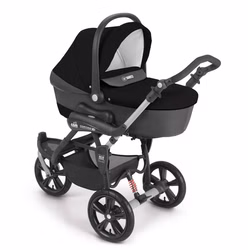 CAM Cortina X3 Tris mit Babywanne – komfortabler Kinderwagenaufsatz mit Matratze und Windschutz braun