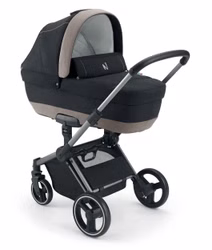 CAM Slick 3-in-1 Reisesystem in stilvollem Look – mit Alu-Gestell, Babywanne, Sportsitz und Auto-Babyschale rot