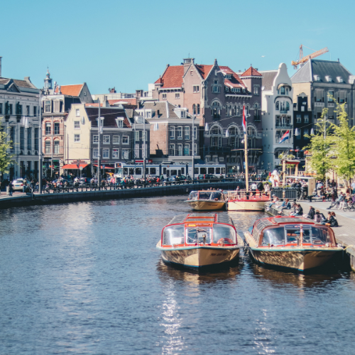 Amsterdam Bild vom Fluss