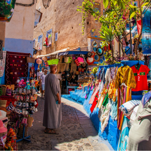 Marrakesch, Marokko Bazar bunte Farben