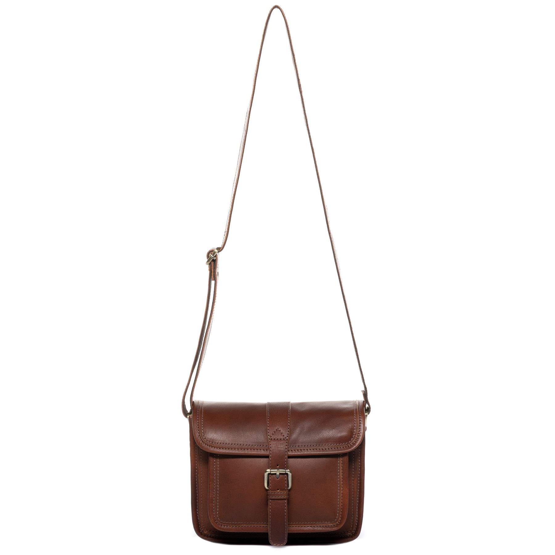 Shoulder bag Leather LIV cross-body bag chestnut brown