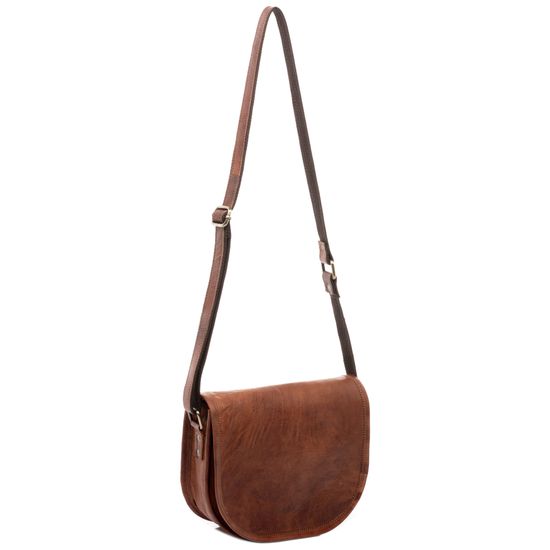 SID & VAIN shoulder bag leather HAZEL brown crossbody bag