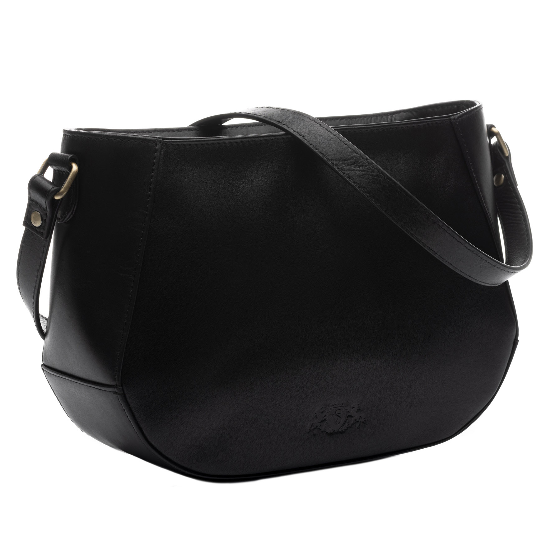 Shoulder bag handbag Leather FRAN black cross-body bag