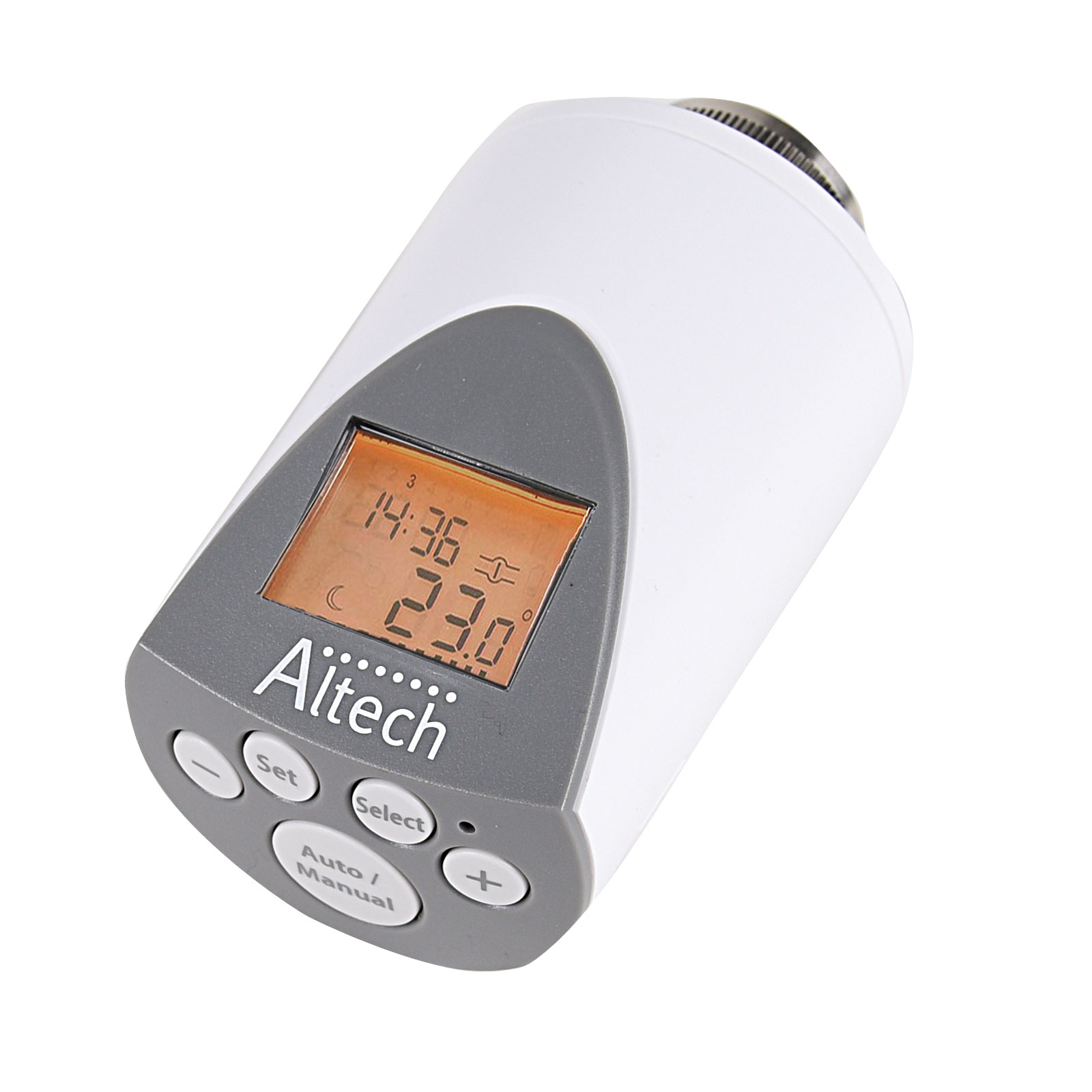2 Piece Electronic Radiator Thermostat Thermostat Valve Altech ALTHC
