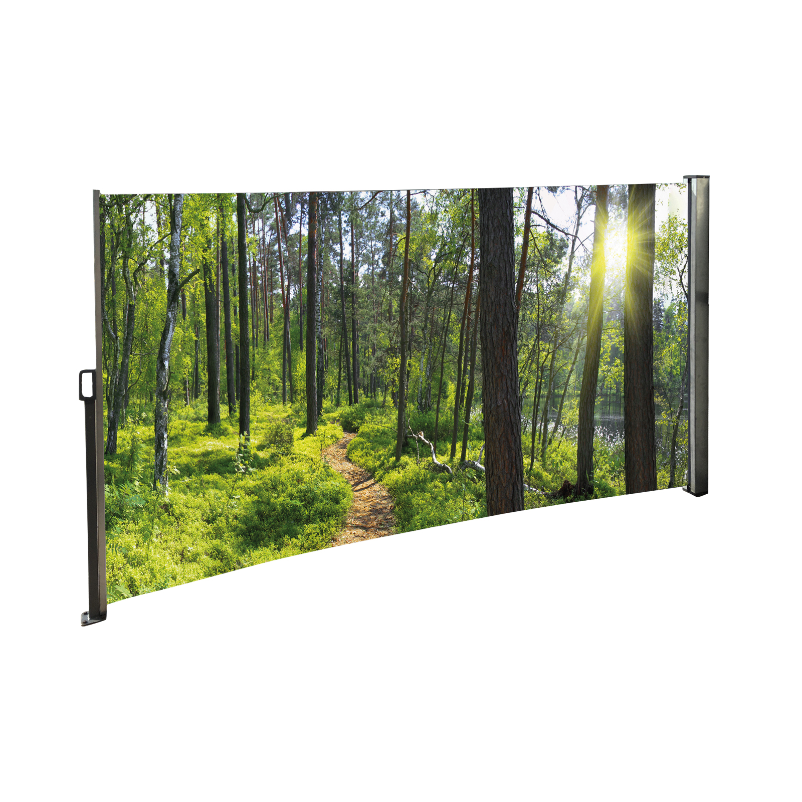 Seitenmarkise mit Fotodruck Karibik 160 x 300cm Sichtschutz Windschutz