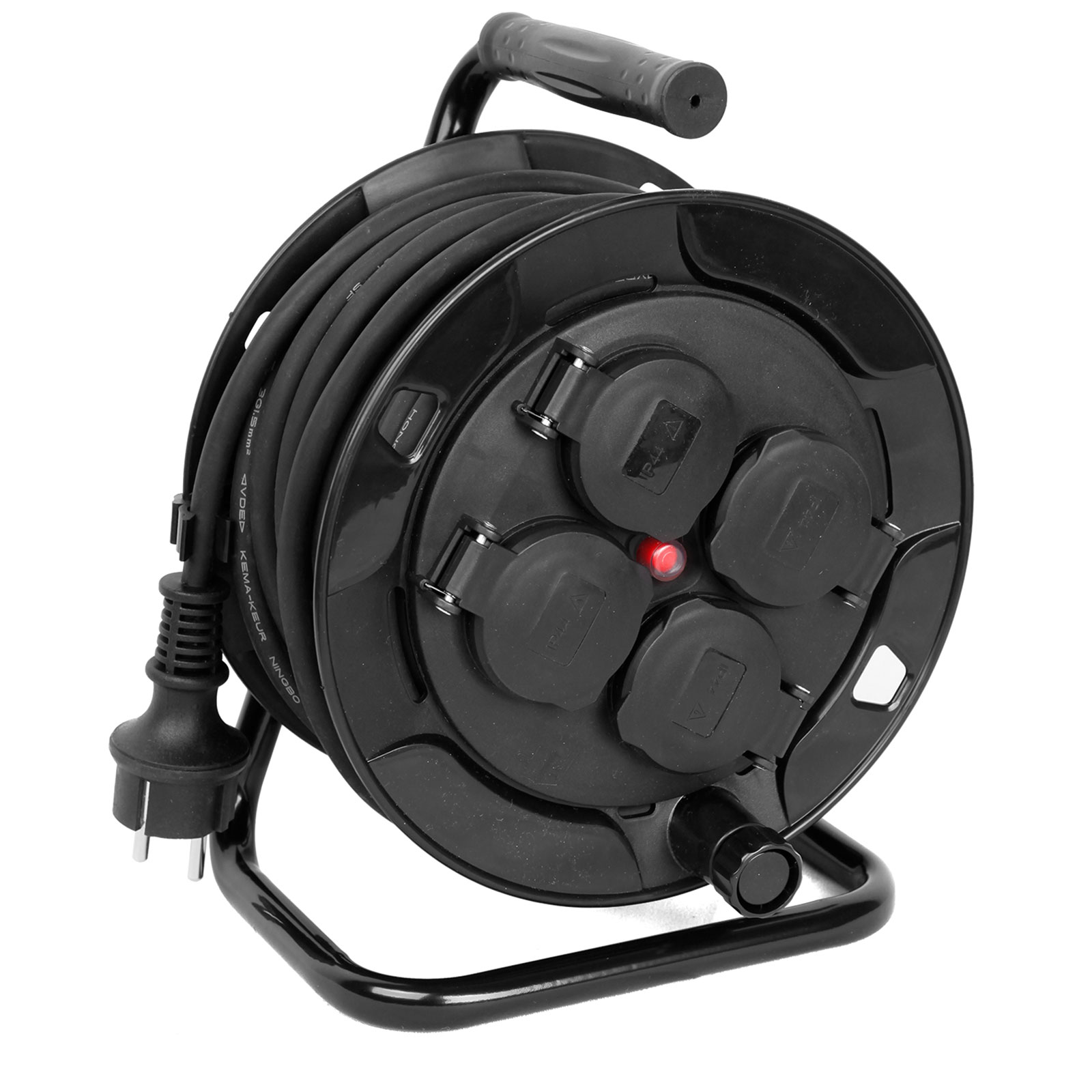 LEX Profi Kabeltrommel 10m Outdoor Ip 44 Stabilen Metallständer LEX Profi Kabeltrommel 10m Outdoor Ip 44 Stabilen Metallständer