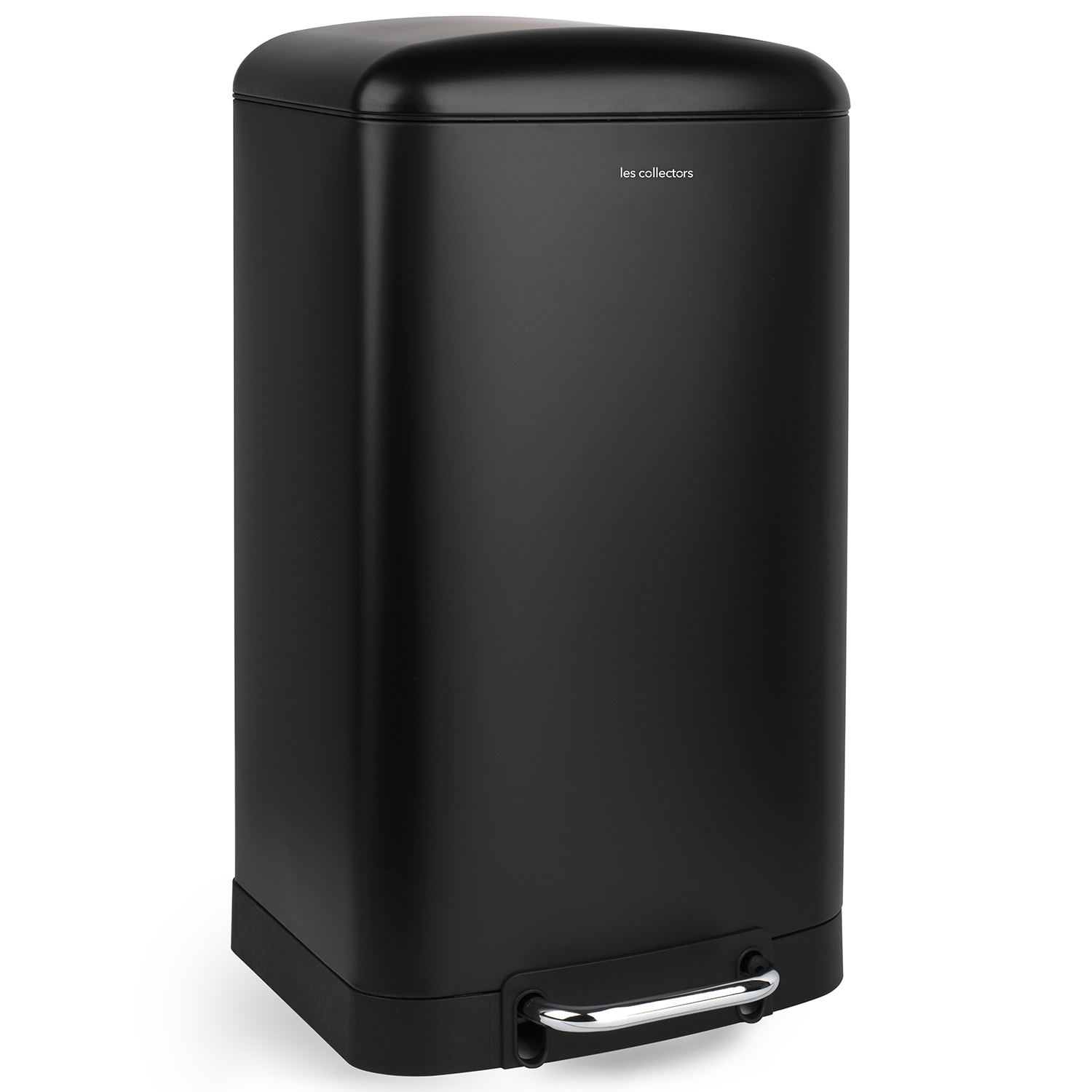 Cubo de Basura Diseño Pedal 40L Metallpedal Acero Inox. Bajito Negro | eBay