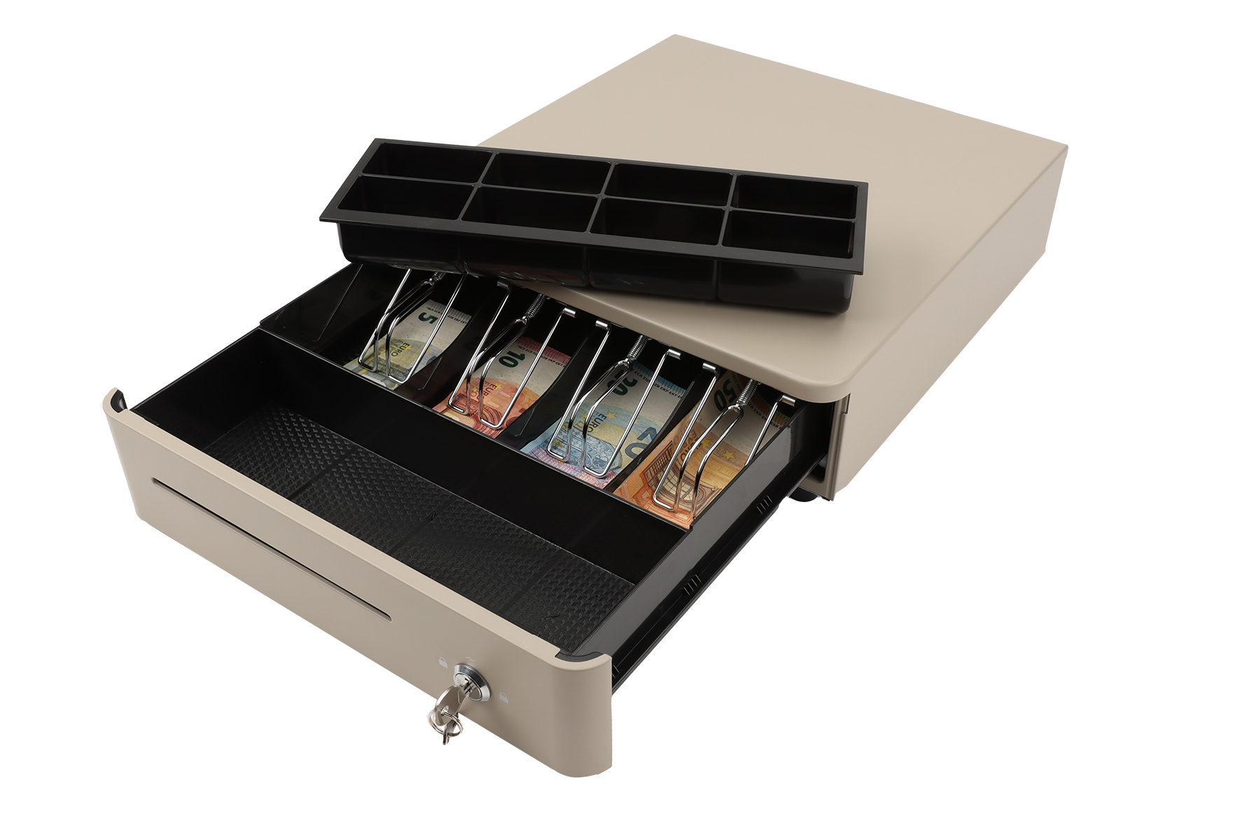 Kassenlade S 330 Color mit 8 Münzfächern und 4 Scheinfächern cobblestone Kassenlade S 330 Color mit 8 Münzfächern und 4 Scheinfächern cobblestone