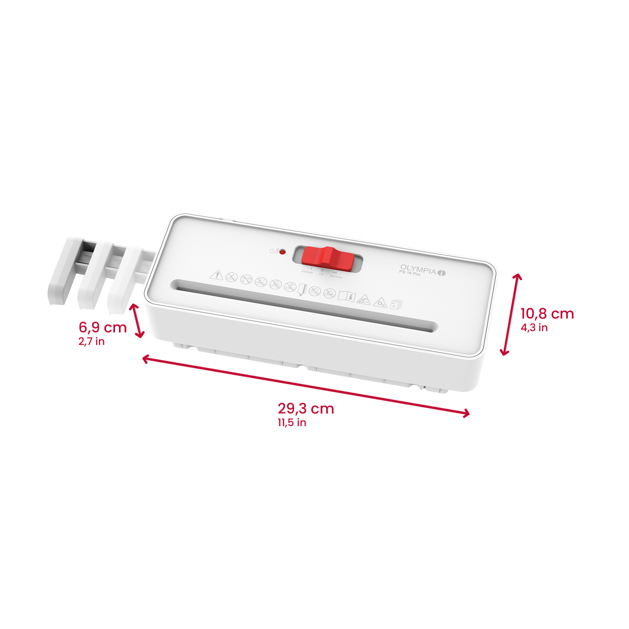 Aktenvernichter PS 16 pro Einstiegsmodell für zu Hause weiß Aktenvernichter PS 16 pro Einstiegsmodell für zu Hause weiß
