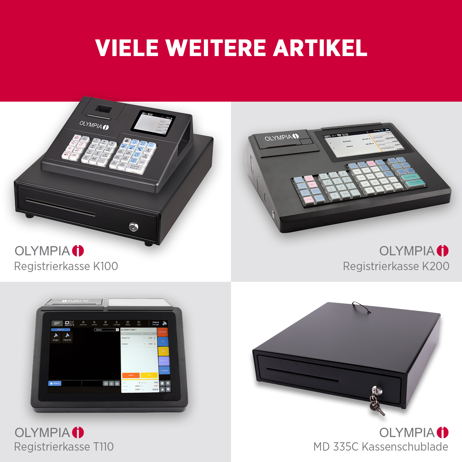 Olympia LD 410 Plus Kassenlade Vollmetall Kassenschublade mit 8 Münz- & 4 Scheinfächern Schwerlastauszug RJ12 Anschluss Olympia LD 410 Plus Kassenlade Vollmetall Kassenschublade mit 8 Münz- & 4 Scheinfächern Schwerlastauszug RJ12 Anschluss