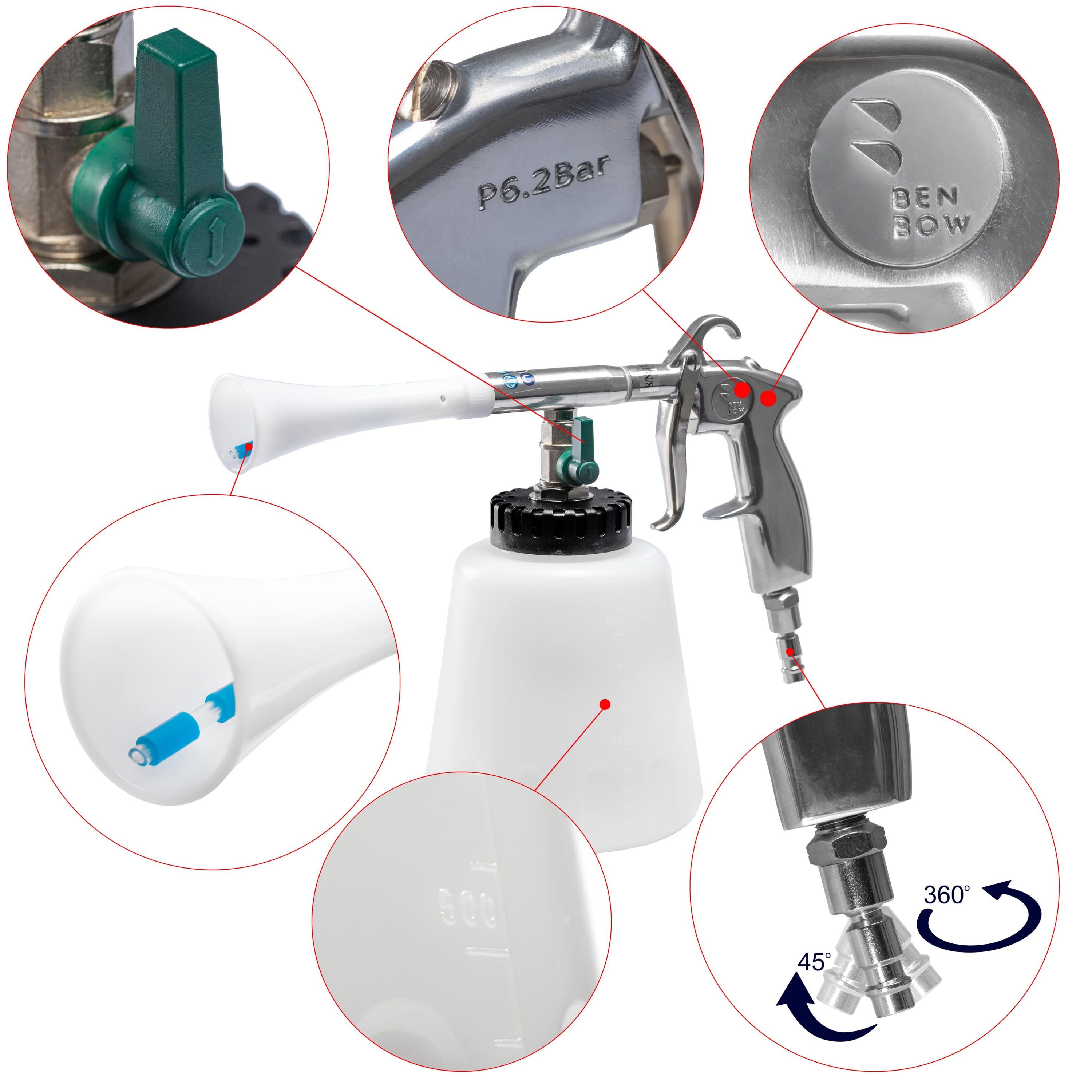 BENBOW (D-101) nerezová trubka pro čisticí pistol PRO BB 114 / 115 / 123 BENBOW (D-101) nerezová trubka pro čisticí pistol PRO BB 114 / 115 / 123