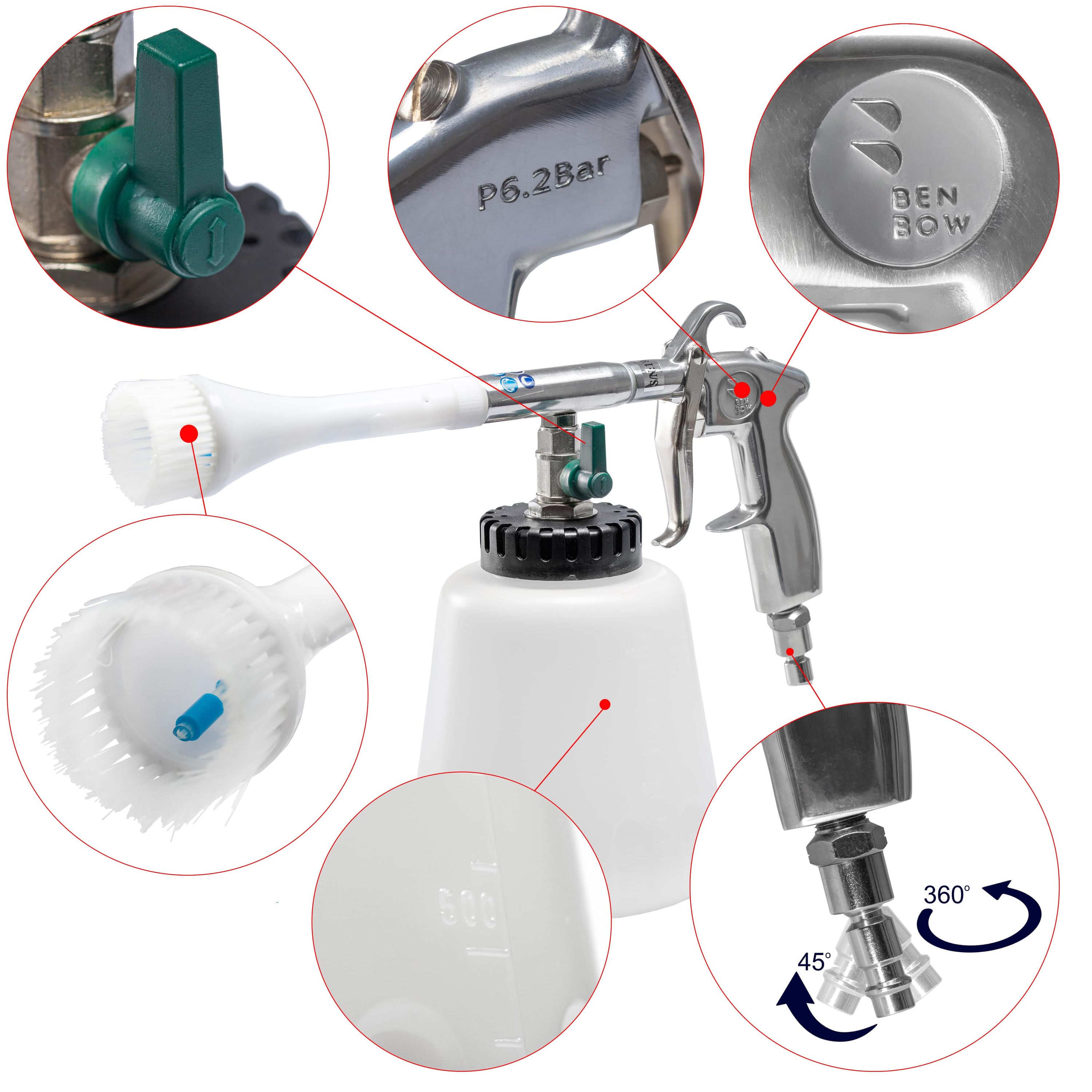 BENBOW (D-101) nerezová trubka pro čisticí pistol PRO BB 114 / 115 / 123 BENBOW (D-101) nerezová trubka pro čisticí pistol PRO BB 114 / 115 / 123