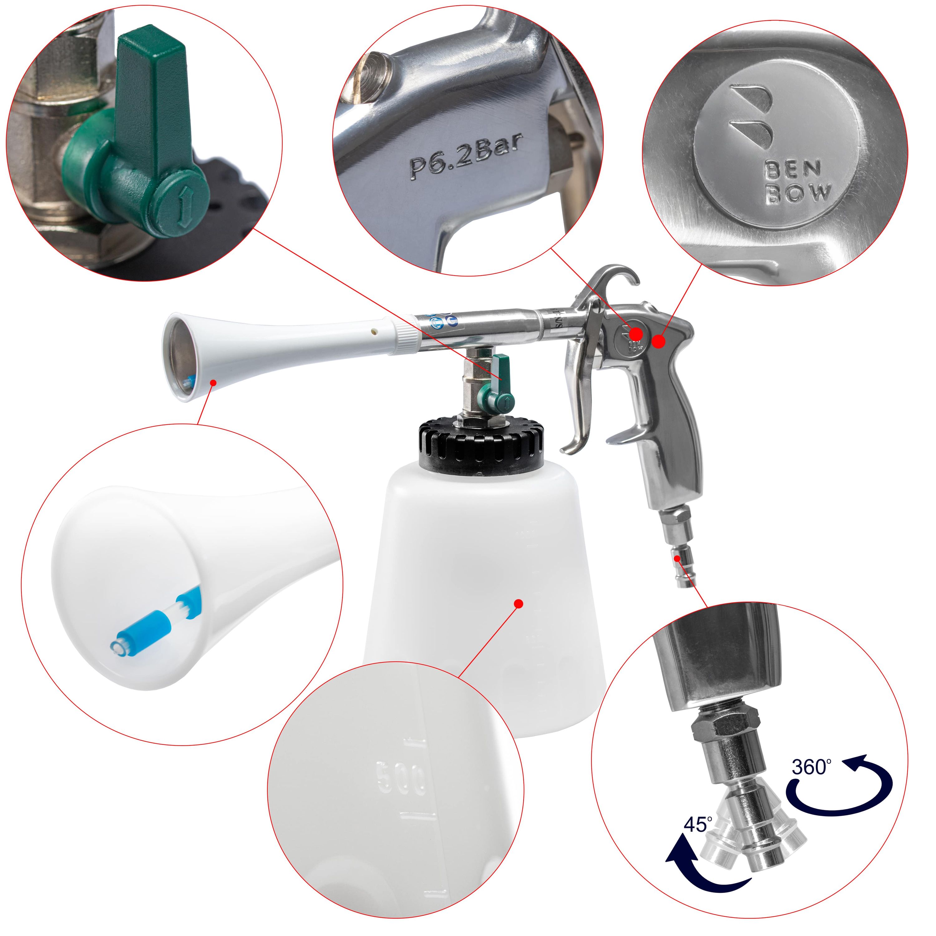 BENBOW (D-101) nerezová trubka pro čisticí pistol PRO BB 114 / 115 / 123 BENBOW (D-101) nerezová trubka pro čisticí pistol PRO BB 114 / 115 / 123